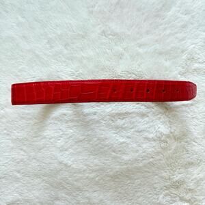 House of Fleming red alligator skin women belt Authentic